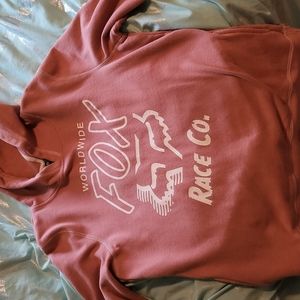 Dusty Rose Fox Hoodie